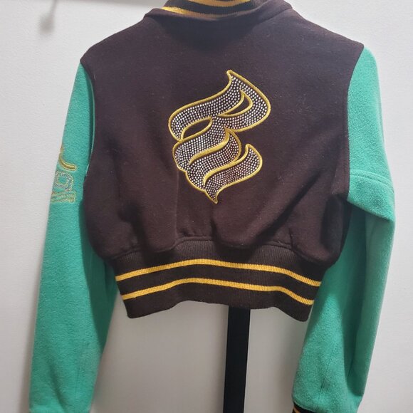 Vintage 2004 Rocawear Varsity Jacket with detachable fur hood - Picture 6 of 12